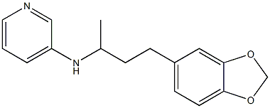 N-[4-(2H-1,3-benzodioxol-5-yl)butan-2-yl]pyridin-3-amine Struktur