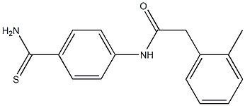 N-[4-(aminocarbonothioyl)phenyl]-2-(2-methylphenyl)acetamide Struktur