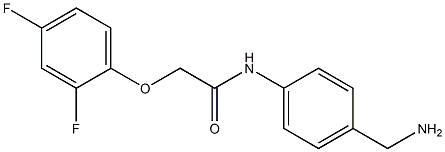 N-[4-(aminomethyl)phenyl]-2-(2,4-difluorophenoxy)acetamide Struktur