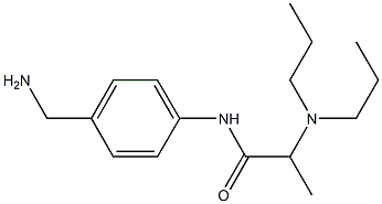 N-[4-(aminomethyl)phenyl]-2-(dipropylamino)propanamide Struktur