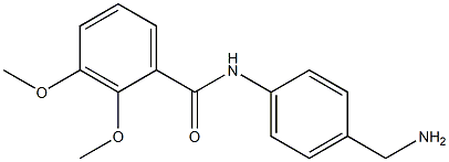 N-[4-(aminomethyl)phenyl]-2,3-dimethoxybenzamide Struktur