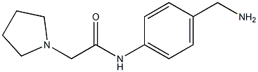 N-[4-(aminomethyl)phenyl]-2-pyrrolidin-1-ylacetamide Struktur