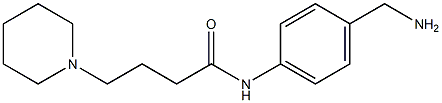 N-[4-(aminomethyl)phenyl]-4-piperidin-1-ylbutanamide Struktur