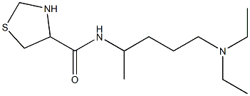 N-[4-(diethylamino)-1-methylbutyl]-1,3-thiazolidine-4-carboxamide Struktur