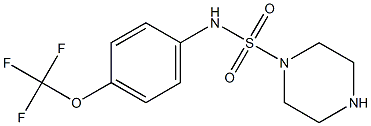 N-[4-(trifluoromethoxy)phenyl]piperazine-1-sulfonamide Struktur