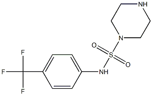 N-[4-(trifluoromethyl)phenyl]piperazine-1-sulfonamide Struktur