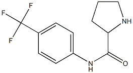 N-[4-(trifluoromethyl)phenyl]pyrrolidine-2-carboxamide Struktur