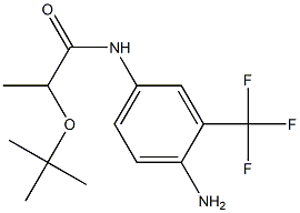 N-[4-amino-3-(trifluoromethyl)phenyl]-2-(tert-butoxy)propanamide Struktur