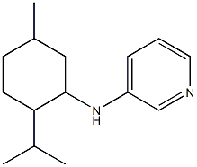 N-[5-methyl-2-(propan-2-yl)cyclohexyl]pyridin-3-amine Struktur