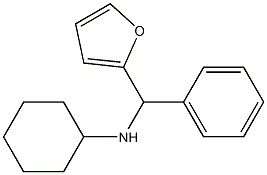 N-[furan-2-yl(phenyl)methyl]cyclohexanamine Struktur