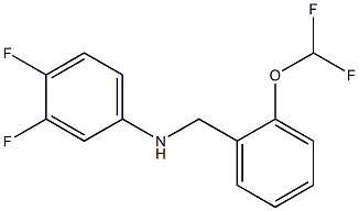 N-{[2-(difluoromethoxy)phenyl]methyl}-3,4-difluoroaniline Struktur