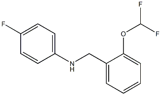 N-{[2-(difluoromethoxy)phenyl]methyl}-4-fluoroaniline Struktur