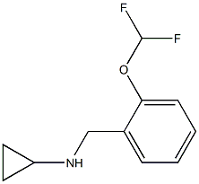 N-{[2-(difluoromethoxy)phenyl]methyl}cyclopropanamine Struktur