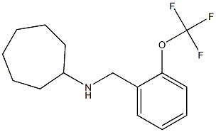 N-{[2-(trifluoromethoxy)phenyl]methyl}cycloheptanamine Struktur