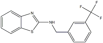 N-{[3-(trifluoromethyl)phenyl]methyl}-1,3-benzothiazol-2-amine Struktur