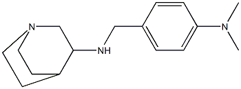 N-{[4-(dimethylamino)phenyl]methyl}-1-azabicyclo[2.2.2]octan-3-amine Struktur