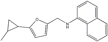 N-{[5-(2-methylcyclopropyl)furan-2-yl]methyl}naphthalen-1-amine Struktur