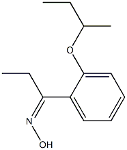 N-{1-[2-(butan-2-yloxy)phenyl]propylidene}hydroxylamine Struktur