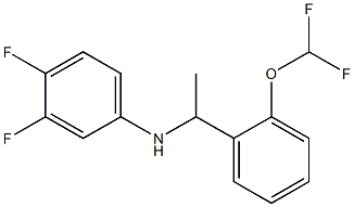 N-{1-[2-(difluoromethoxy)phenyl]ethyl}-3,4-difluoroaniline Struktur