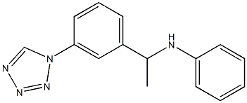 N-{1-[3-(1H-1,2,3,4-tetrazol-1-yl)phenyl]ethyl}aniline Struktur