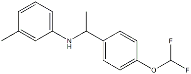 N-{1-[4-(difluoromethoxy)phenyl]ethyl}-3-methylaniline Struktur