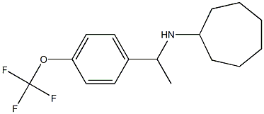 N-{1-[4-(trifluoromethoxy)phenyl]ethyl}cycloheptanamine Struktur