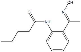 N-{2-[(1E)-N-hydroxyethanimidoyl]phenyl}pentanamide Struktur