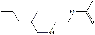 N-{2-[(2-methylpentyl)amino]ethyl}acetamide Struktur