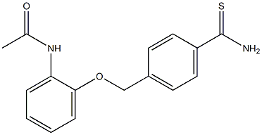 N-{2-[(4-carbamothioylphenyl)methoxy]phenyl}acetamide Struktur