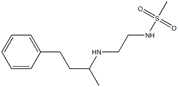 N-{2-[(4-phenylbutan-2-yl)amino]ethyl}methanesulfonamide Struktur