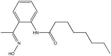 N-{2-[1-(hydroxyimino)ethyl]phenyl}octanamide Struktur