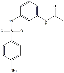 N-{3-[(4-aminobenzene)sulfonamido]phenyl}acetamide Struktur