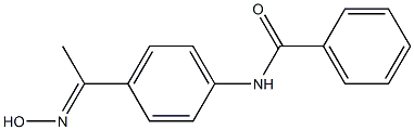 N-{4-[(1E)-N-hydroxyethanimidoyl]phenyl}benzamide Struktur