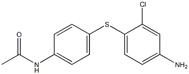 N-{4-[(4-amino-2-chlorophenyl)sulfanyl]phenyl}acetamide Struktur