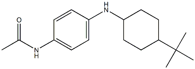 N-{4-[(4-tert-butylcyclohexyl)amino]phenyl}acetamide Struktur