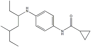 N-{4-[(5-methylheptan-3-yl)amino]phenyl}cyclopropanecarboxamide Struktur