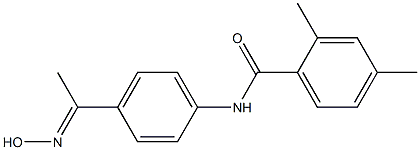 N-{4-[1-(hydroxyimino)ethyl]phenyl}-2,4-dimethylbenzamide Struktur