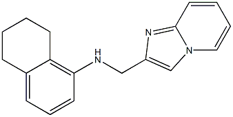 N-{imidazo[1,2-a]pyridin-2-ylmethyl}-5,6,7,8-tetrahydronaphthalen-1-amine Struktur