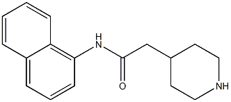 N-1-naphthyl-2-piperidin-4-ylacetamide Struktur