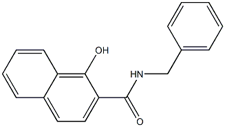 N-benzyl-1-hydroxynaphthalene-2-carboxamide Struktur