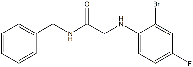 N-benzyl-2-[(2-bromo-4-fluorophenyl)amino]acetamide Struktur