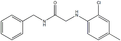 N-benzyl-2-[(2-chloro-4-methylphenyl)amino]acetamide Struktur