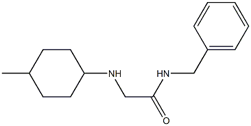 N-benzyl-2-[(4-methylcyclohexyl)amino]acetamide Struktur