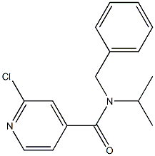 N-benzyl-2-chloro-N-(propan-2-yl)pyridine-4-carboxamide Struktur