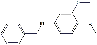 N-benzyl-3,4-dimethoxyaniline Struktur