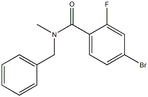 N-benzyl-4-bromo-2-fluoro-N-methylbenzamide Struktur