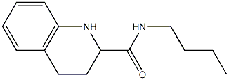 N-butyl-1,2,3,4-tetrahydroquinoline-2-carboxamide Struktur