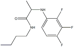 N-butyl-2-[(2,3,4-trifluorophenyl)amino]propanamide Struktur