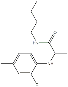 N-butyl-2-[(2-chloro-4-methylphenyl)amino]propanamide Struktur