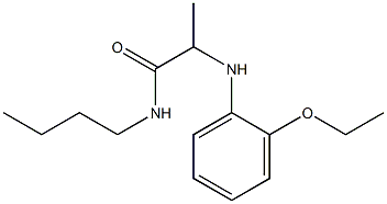 N-butyl-2-[(2-ethoxyphenyl)amino]propanamide Struktur